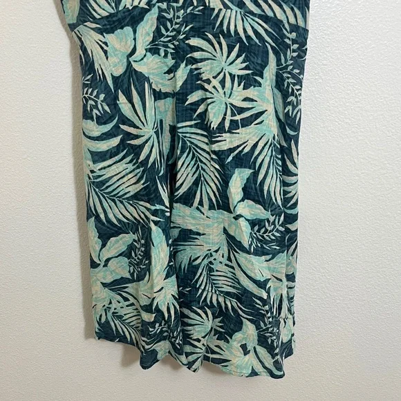 Rip Curl Tropical Leaf Print Spaghetti Strap Mini Dress - Picture 3 of 9